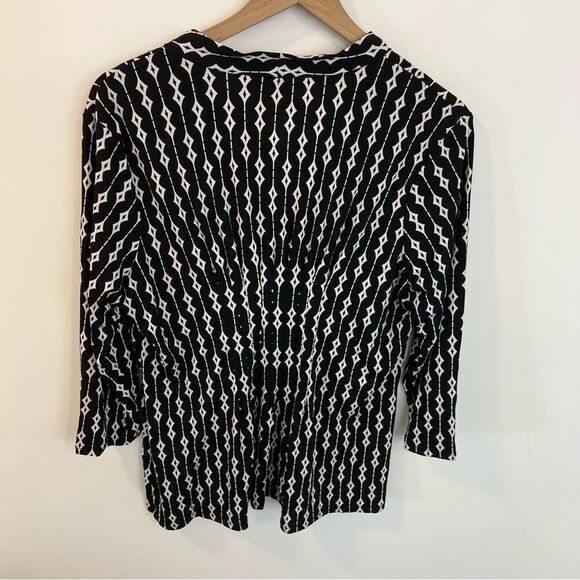 New Laurie Felt Cinched Front V-Neck Top | Size L - Picture 5 of 8